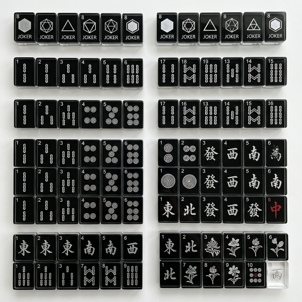 Custom Signature Acrylic American Mahjong Set – 166 Tiles for OEM & ODM (CS-005) detail