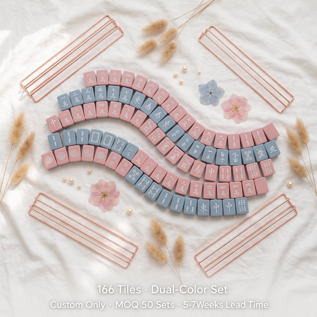 Custom Signature Acrylic American Mahjong Set – 166 Tiles for OEM & ODM