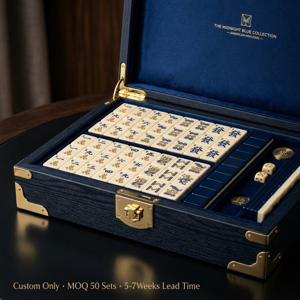Custom Signature Acrylic American Mahjong Set – 166 Tiles for OEM & ODM (CS-016) view 4