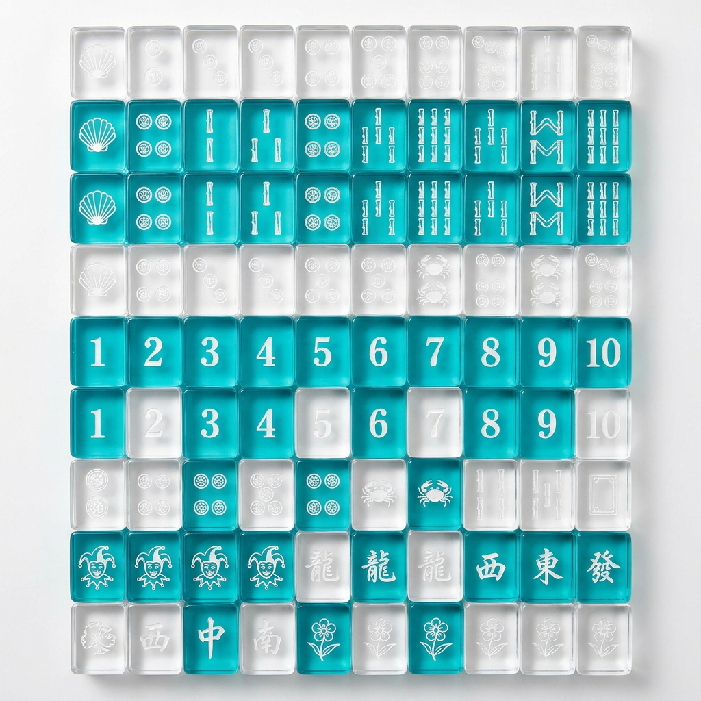 Custom 4-Layer Acrylic American Mahjong Set – 166 Tiles for OEM & ODM detail
