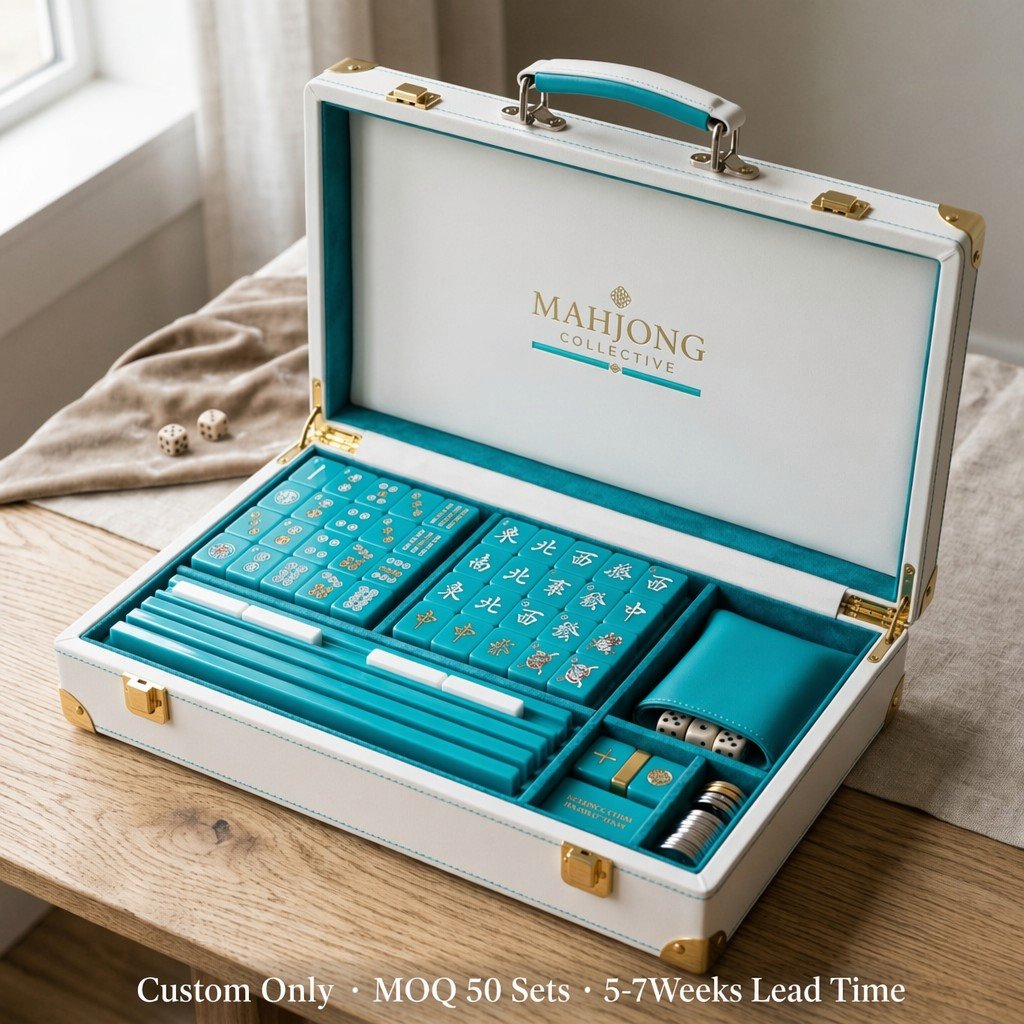 Custom 4-Layer Acrylic American Mahjong Set – 166 Tiles for OEM & ODM