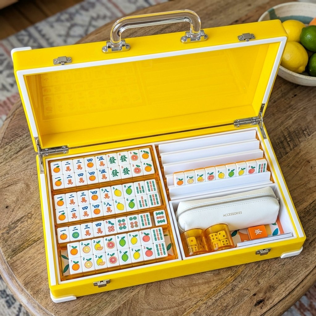 Custom 4-Layer Acrylic American Mahjong Set – 166 Tiles for OEM & ODM (CS-018) detail