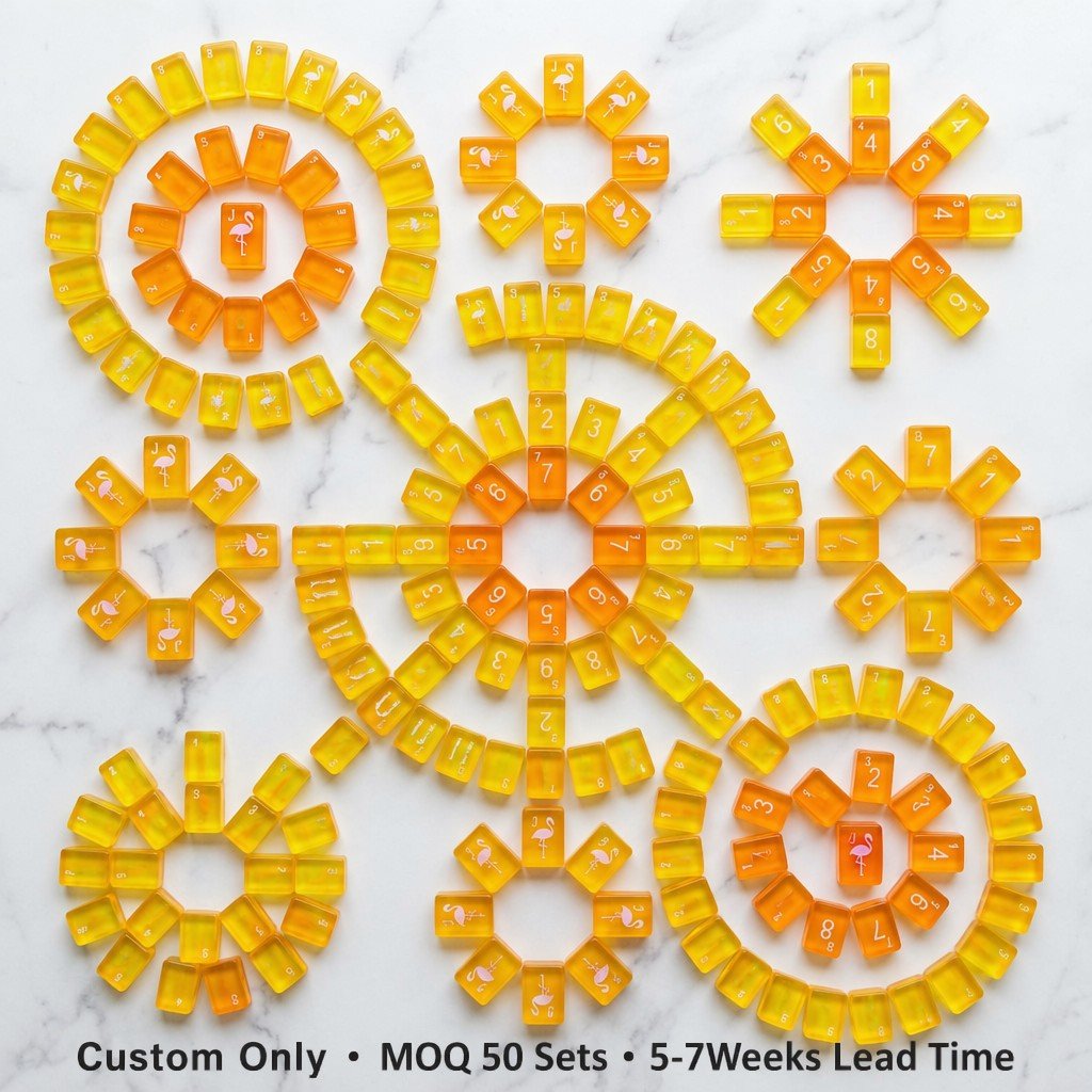 Custom 4-Layer Acrylic American Mahjong Set – 166 Tiles for OEM & ODM (CS-018)
