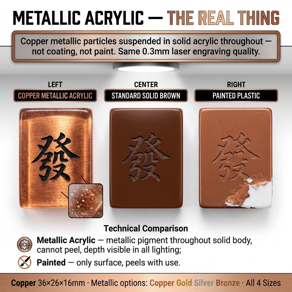 Custom Engraved Detail Acrylic American Mahjong Set – 166 Tiles for OEM & ODM (CS-082) detail