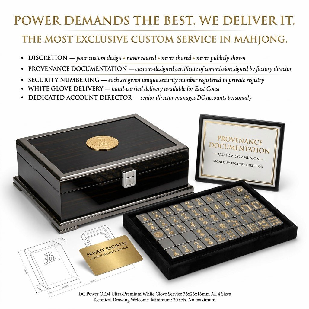 Custom Gunmetal Acrylic American Mahjong Set – 166 Tiles for OEM & ODM detail