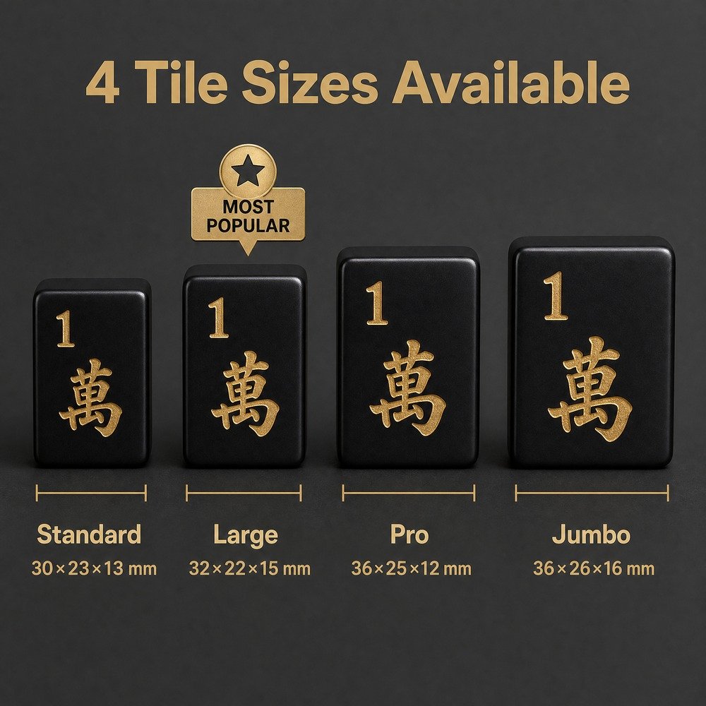 Custom Black Acrylic American Mahjong Set – 160 Tiles for OEM & ODM view 4