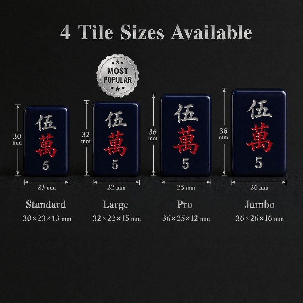 Custom Midnight Navy Acrylic American Mahjong Set – 160 Tiles for OEM & ODM (CS-115) view 4