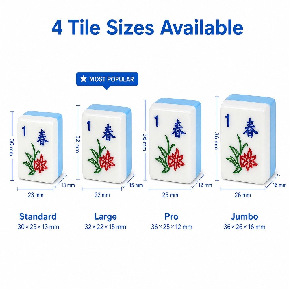 Custom Blue Acrylic American Mahjong Set – 160 Tiles for OEM & ODM view 3