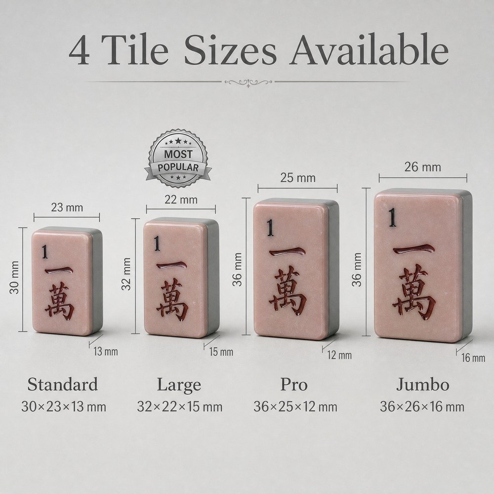 Custom Dusty Rose Acrylic American Mahjong Set – 160 Tiles for OEM & ODM view 3