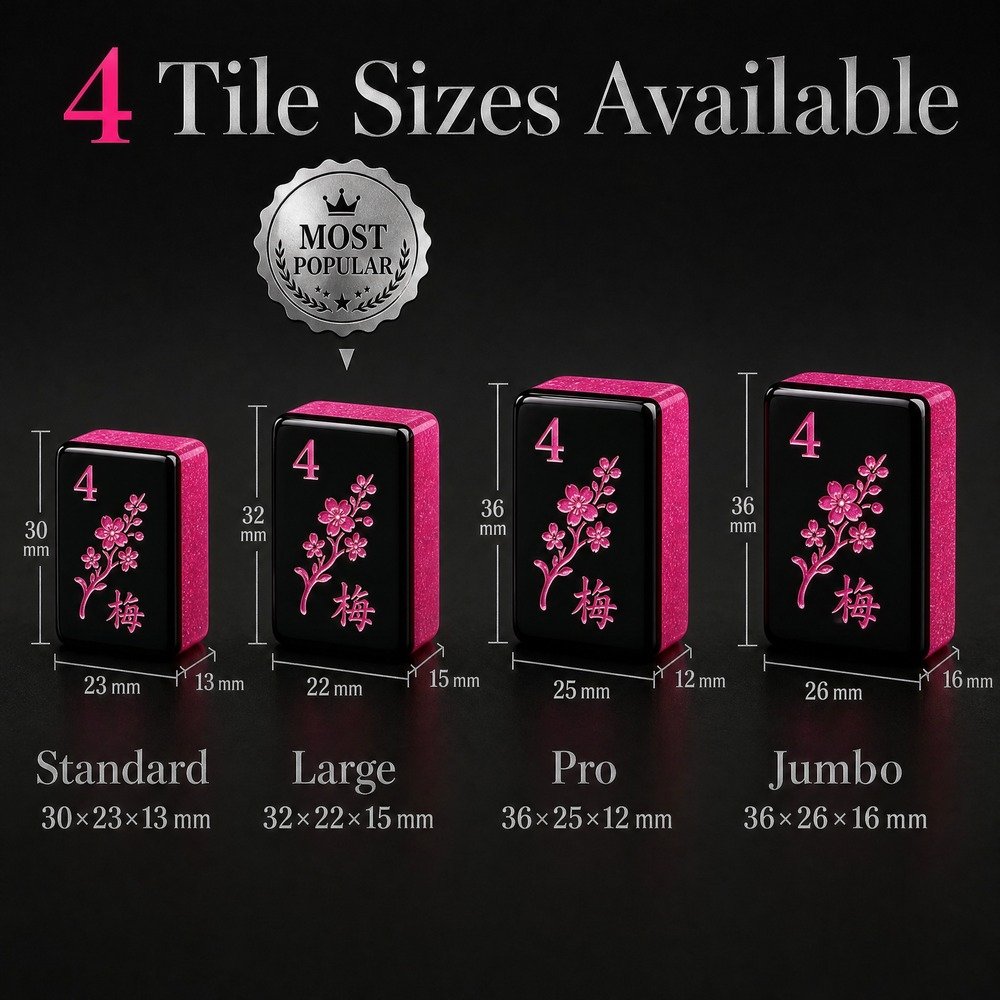 Custom Hot Pink Acrylic American Mahjong Set – 160 Tiles for OEM & ODM view 3