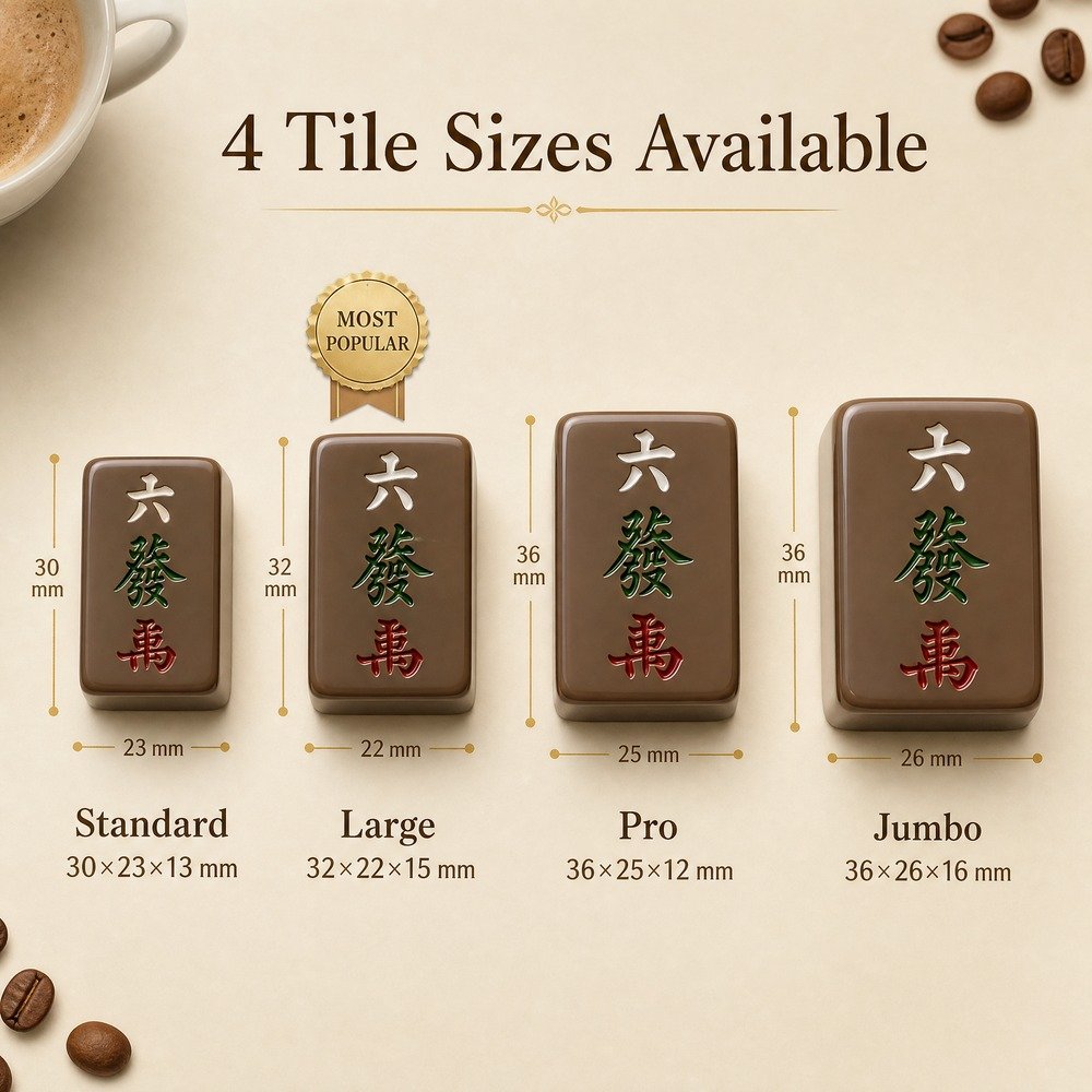 Custom Mocha Brown Acrylic American Mahjong Set – 160 Tiles for OEM & ODM view 3