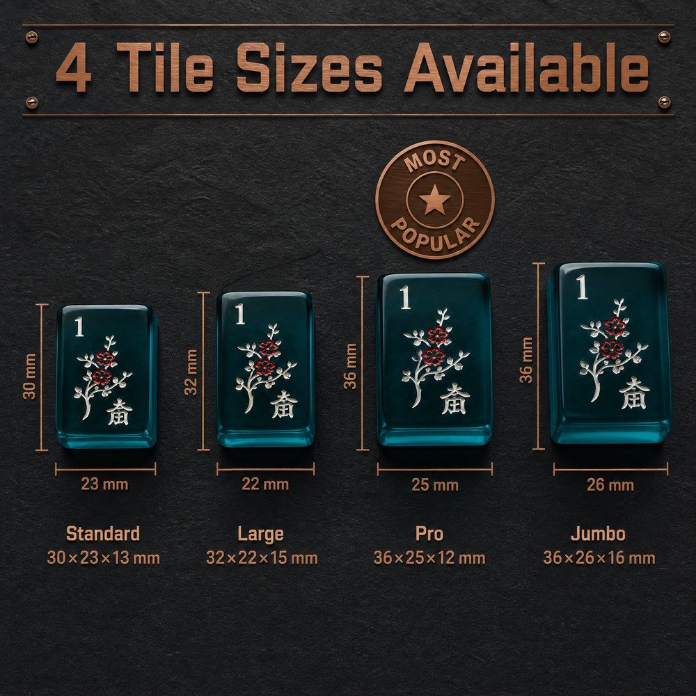 Custom Teal Acrylic American Mahjong Set – 160 Tiles for OEM & ODM view 3