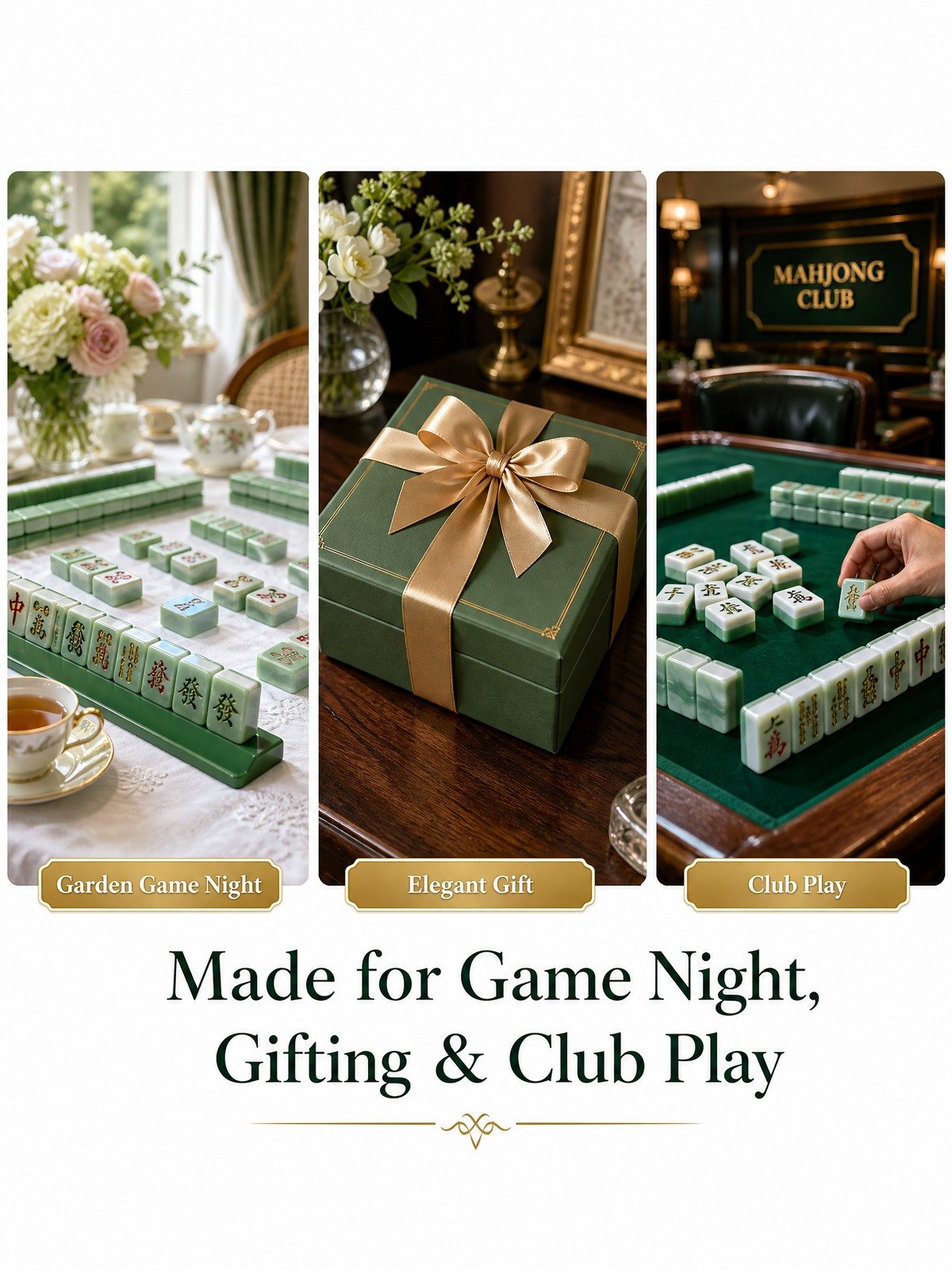 Custom Luxury Acrylic American Mahjong Set – 160 Tiles for OEM & ODM detail