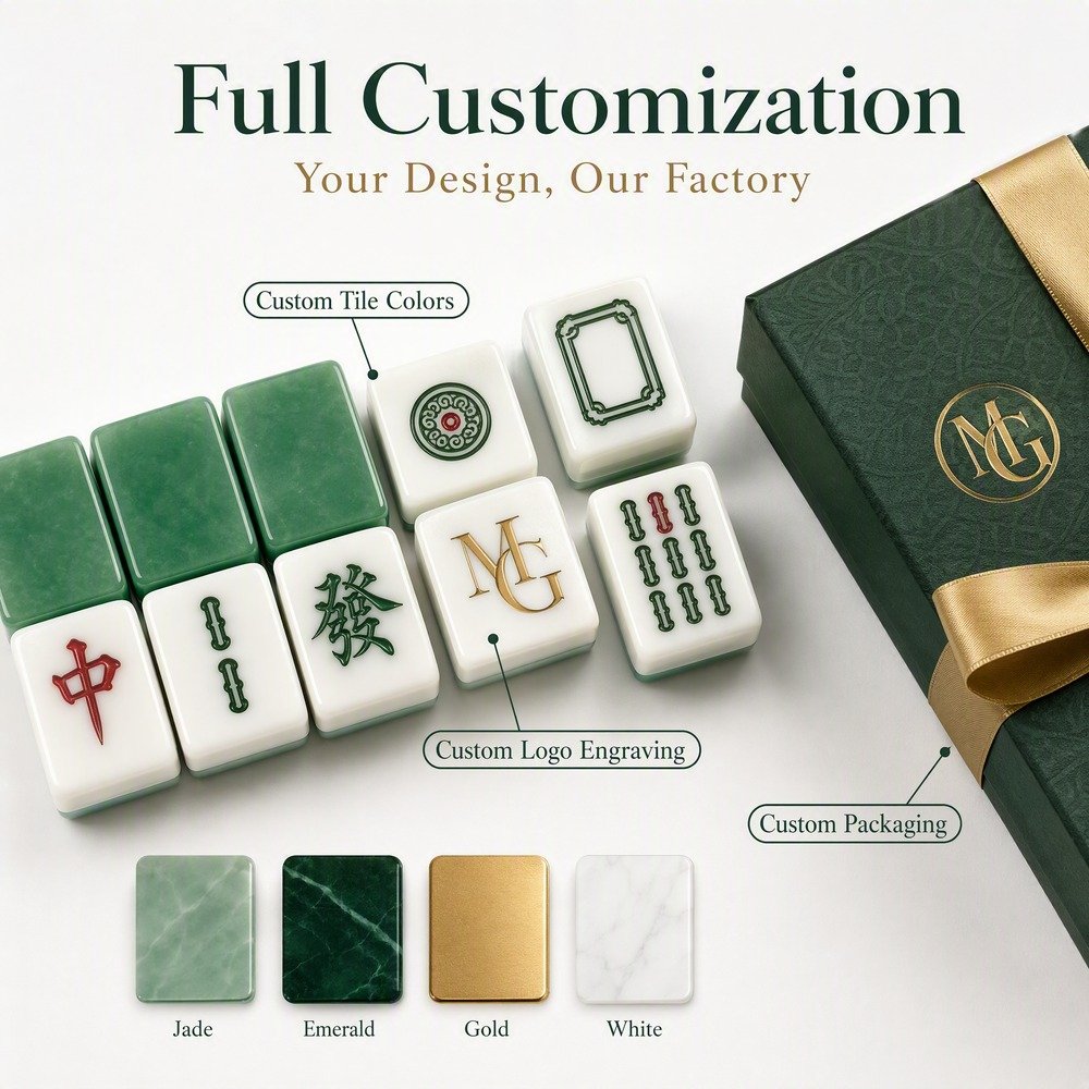 Custom Luxury Acrylic American Mahjong Set – 160 Tiles for OEM & ODM view 4