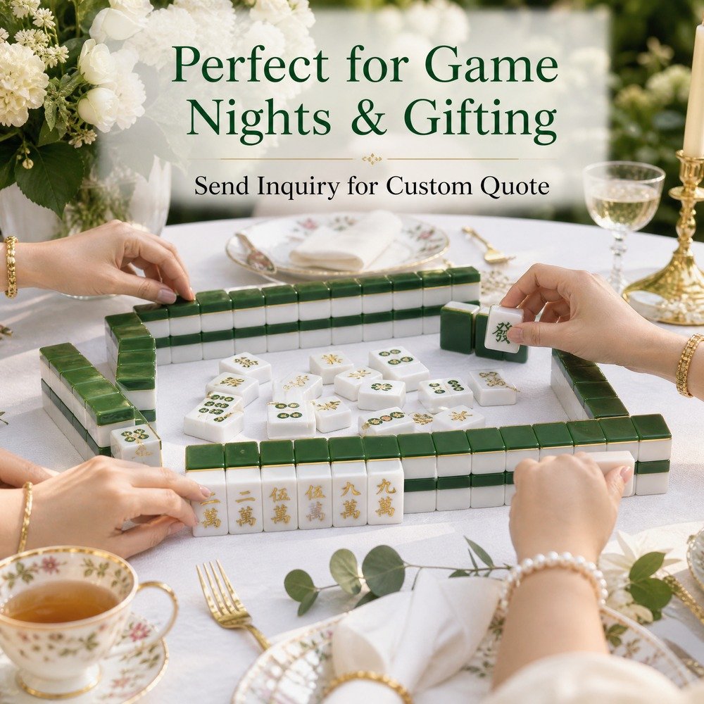 Custom Luxury Acrylic American Mahjong Set – 160 Tiles for OEM & ODM view 6