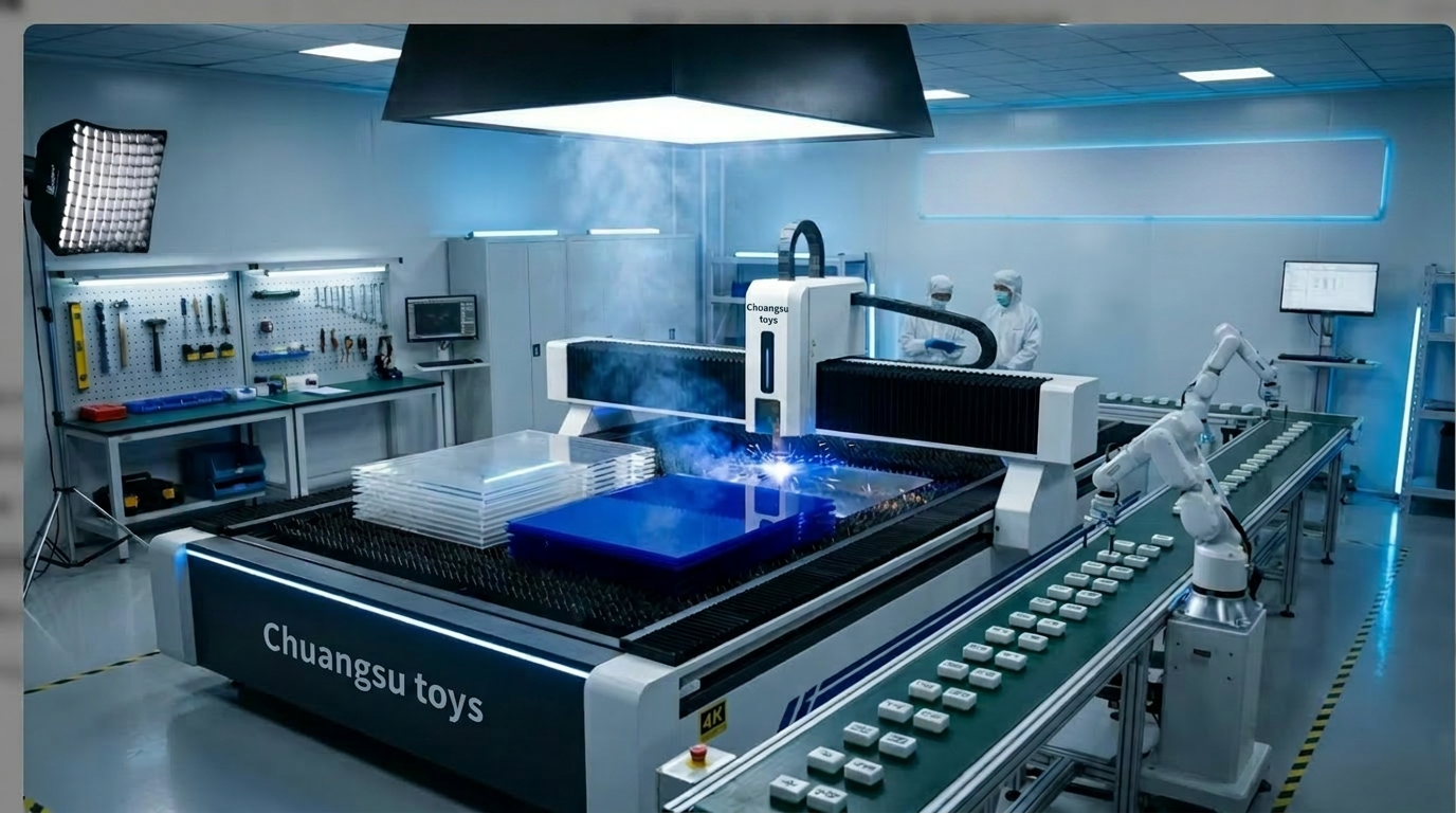 Precision Material Cutting — Taishan Chuangsu Toys factory equipment