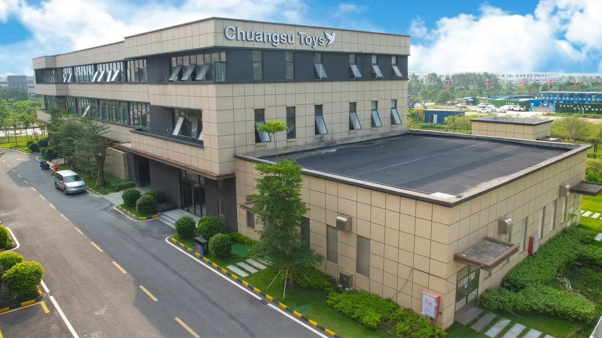 Taishan Chuangsu Toys factory exterior — Building 7, Zhongnan High-tech Industrial Park, Taishan, Guangdong